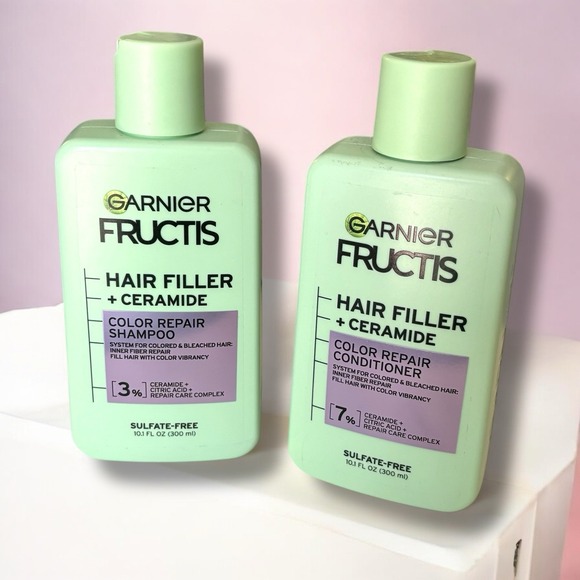 Garnier Fructis Hair‎ Filler + Ceramide Color Repair Shampoo & Conditioner Set - Picture 1 of 4
